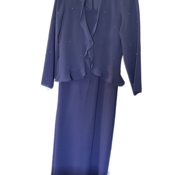 Patra Elegant Formal Dress  Blue  Size 10  Mother of the Bride, Wedding - Picture 2 of 6